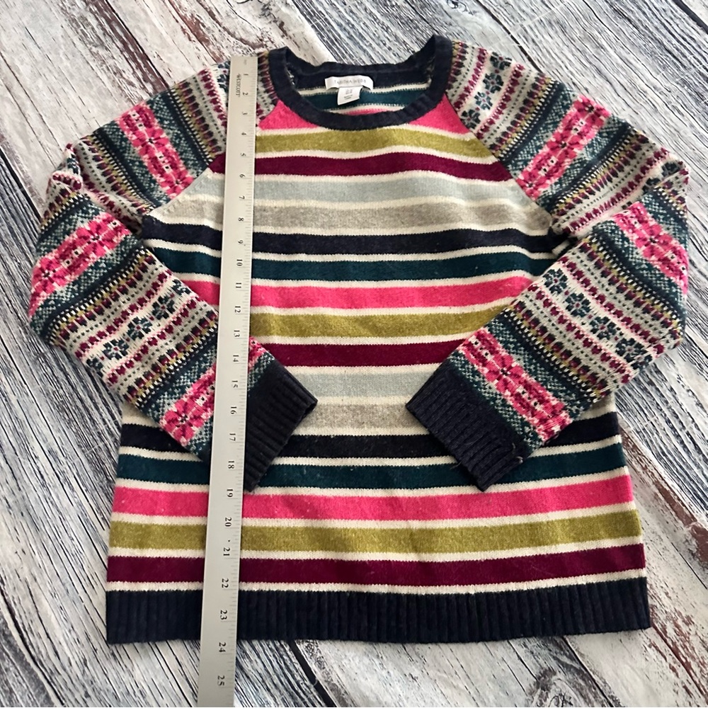 Tabitha Webb Wool Striped Multicolor Sweater - image 7